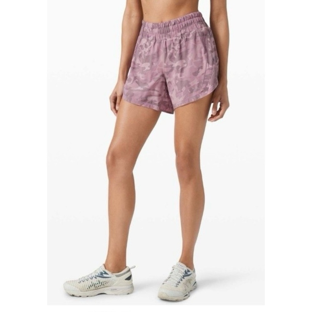 lululemon athletica Pink Camo Athletic Shorts